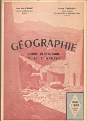 COURS DE GEOGRAPHIE DES ANNEES 50 DES CE1 ET CE2